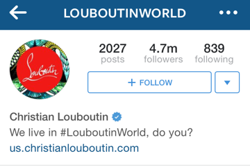 Louboutin instagram