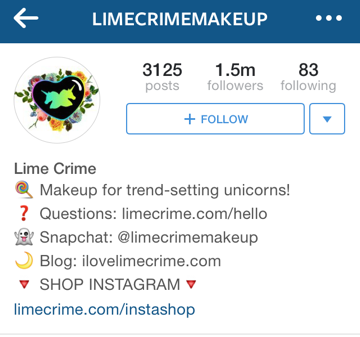 lime crime instagram