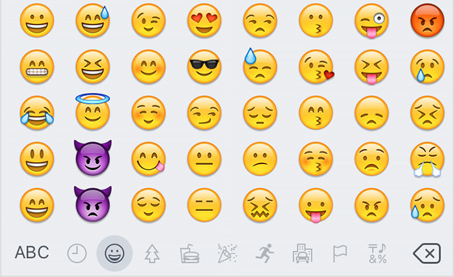 Apple Emoji Keyboard