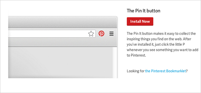 pin it button screenshot